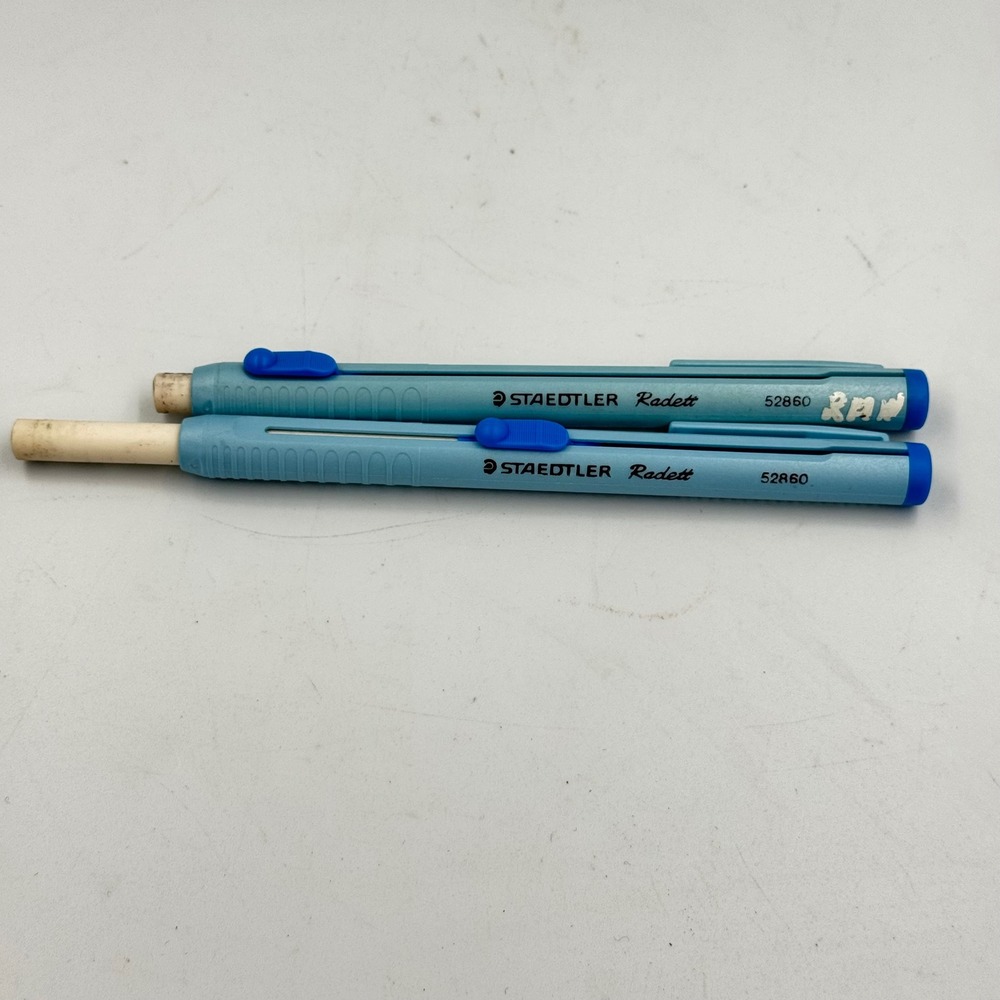 Staedtler Retractable Stick Eraser Blue Radett 52860 Set of 2